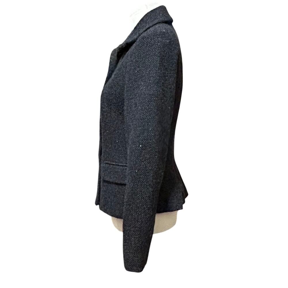 Lauren Ralph Lauren Charcoal Wool Blend Button Blazer Jacket Women's Size 4 - Picture 5 of 11